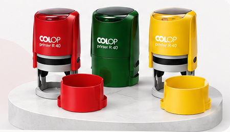Автоматические печати Colop Printer R40 трёх цветов